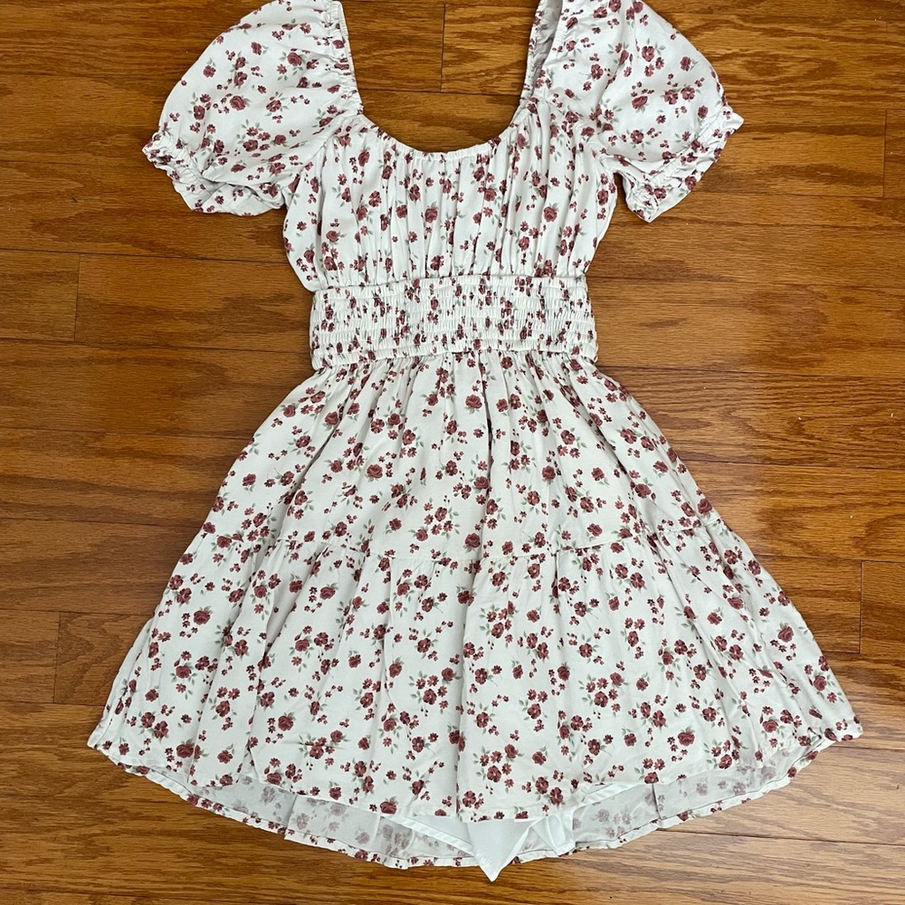 Floral Puff Sleeve Dress